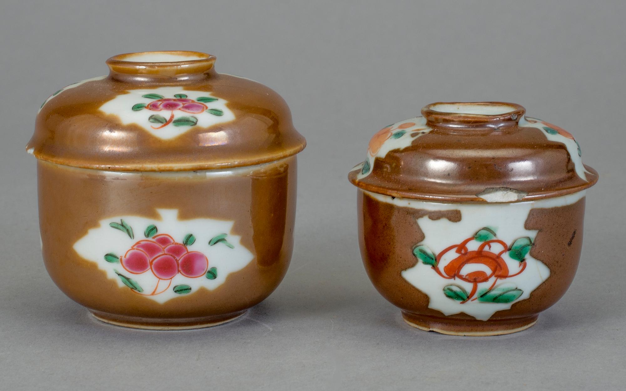 PARTI PORSLIN, 7 delar. Kina, 1700-tal.