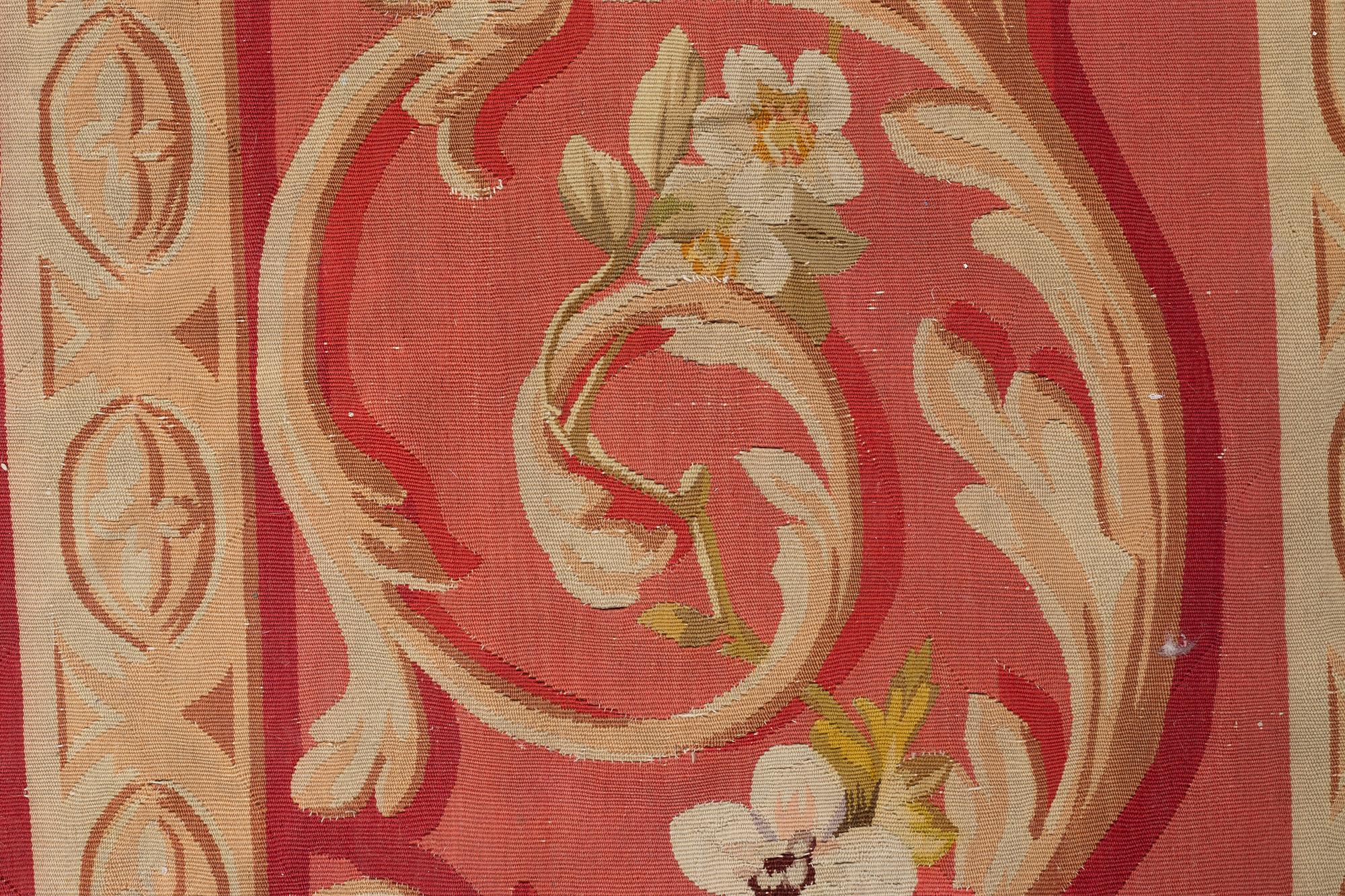 A carpet, tapestry weave, ca 625 x 431,5 cm, Aubusson the middle of the 19th century - around 1900, France.