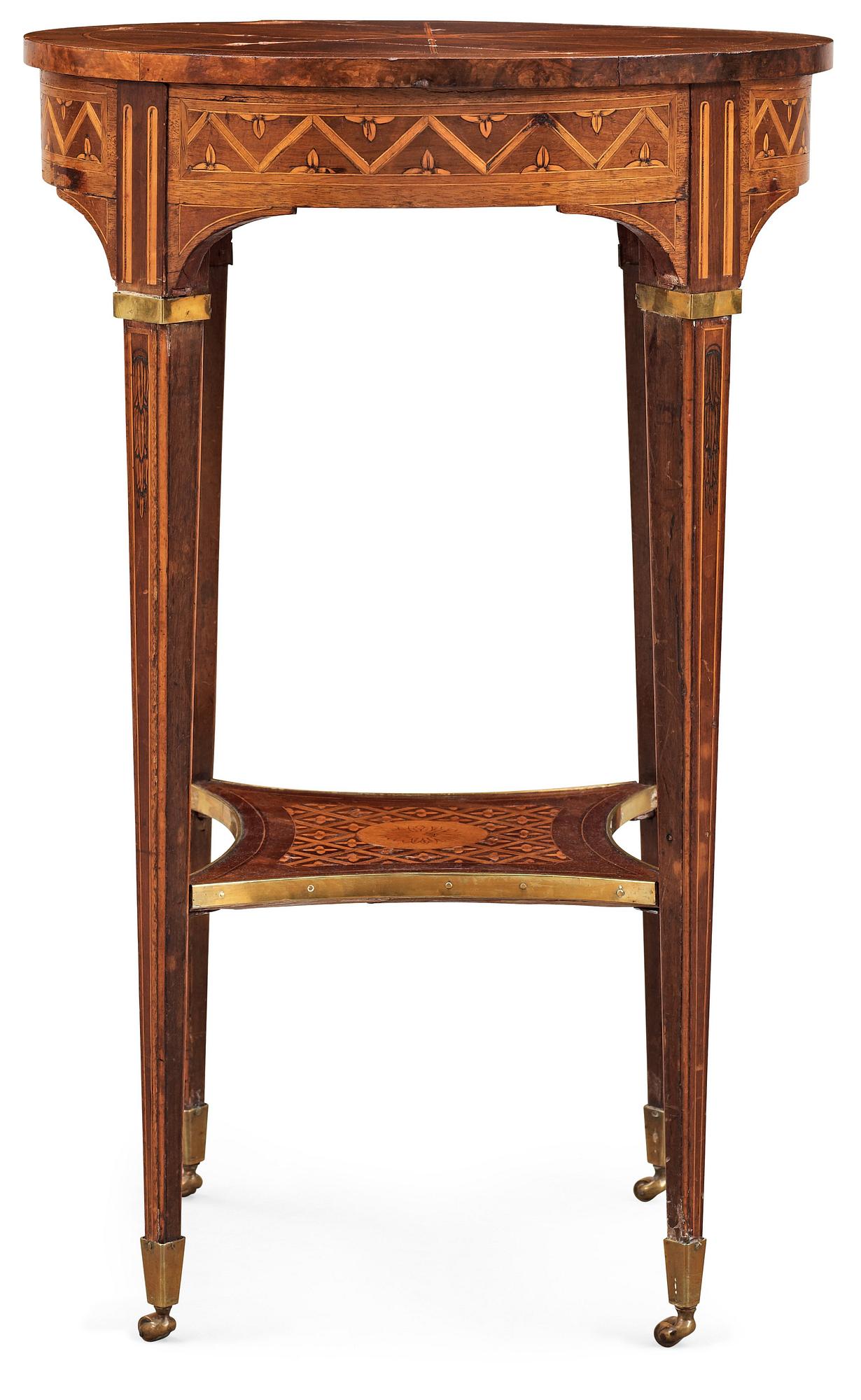 BORD, av Anders Lundelius (mästare i Stockholm 1778-1823). Gustavianskt.