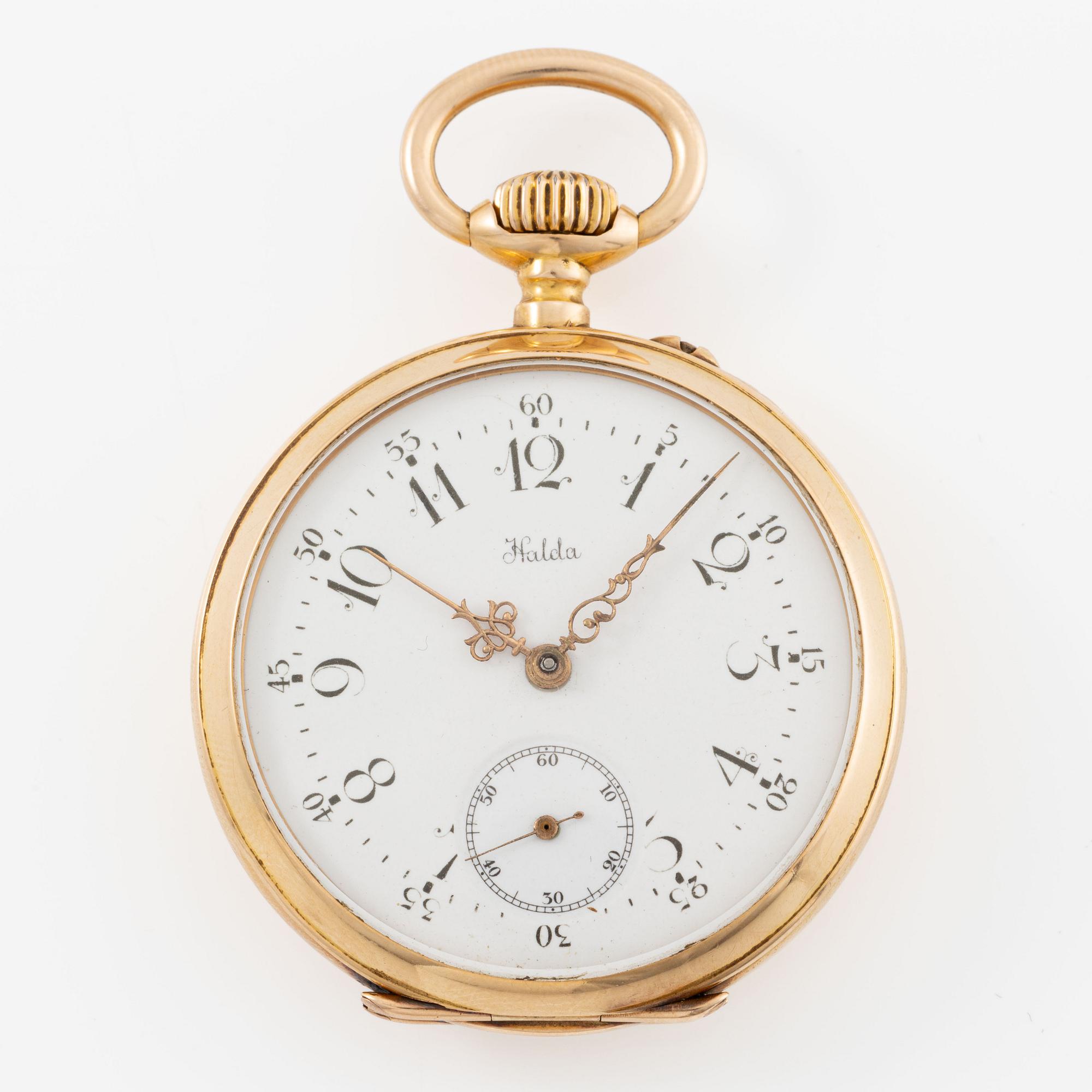 Halda, pocket watch, 40 mm.