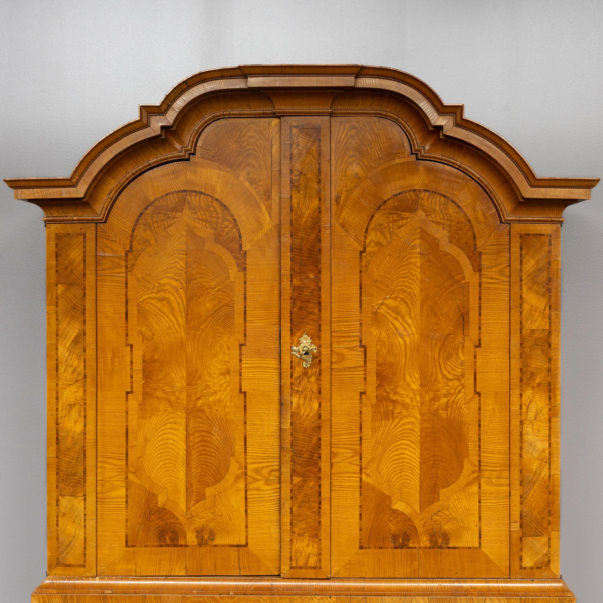 A Rococo cabinet, 18th century.