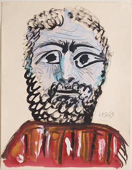 Pablo Picasso, "Buste d'homme".