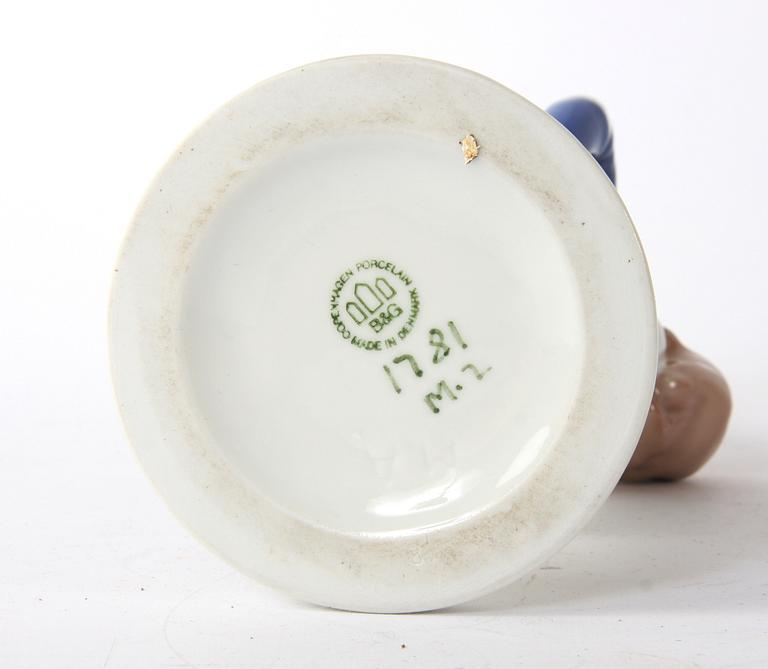 FIGURINER, 4 st, porslin, Bing & Gröndal, Danmark.