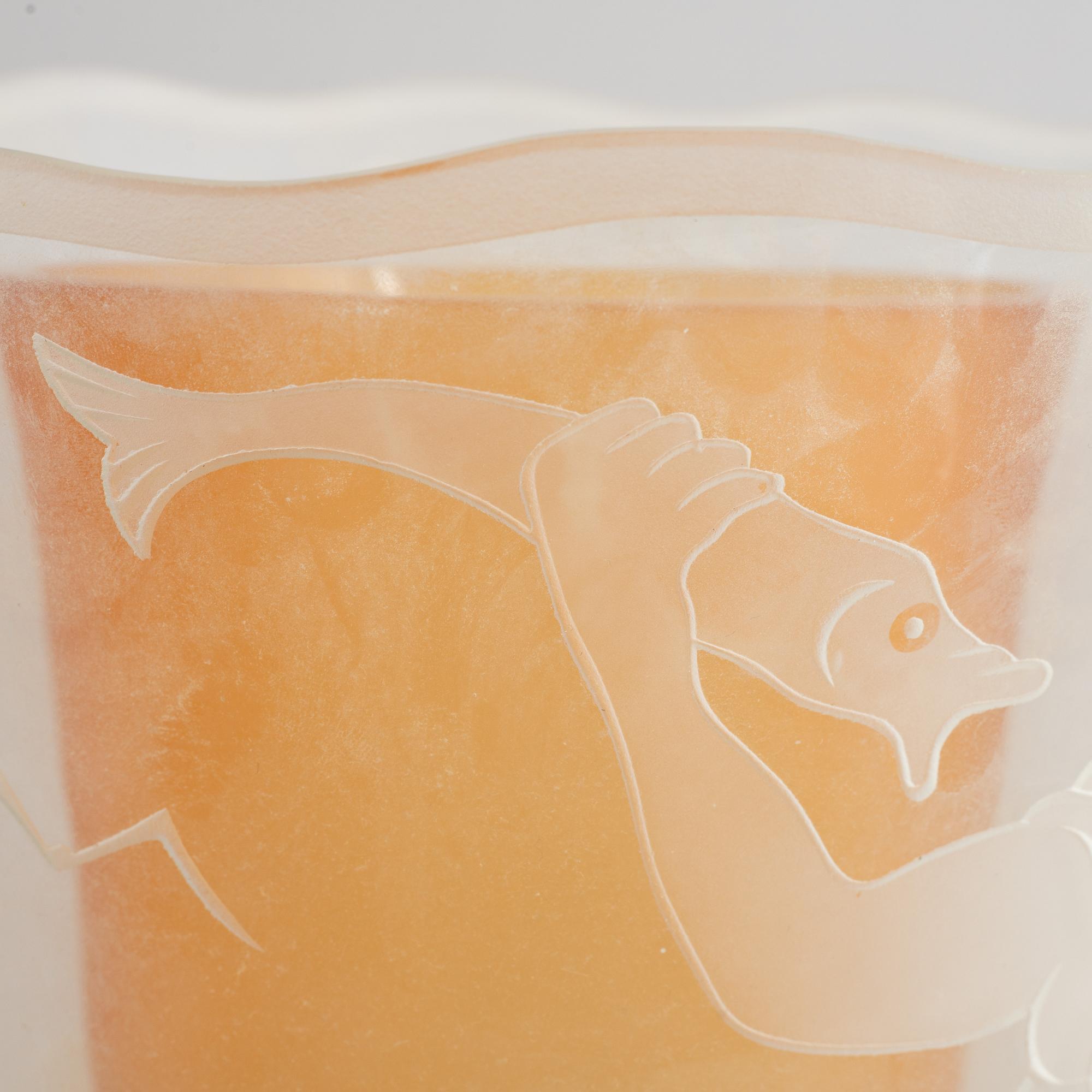 Lampkupa, Swedish Modern, Kjell Löwenadler, Glössner, 1900-talets mitt.