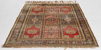Carpet, semi-antique Kazak, approx. 202 x 158 cm.