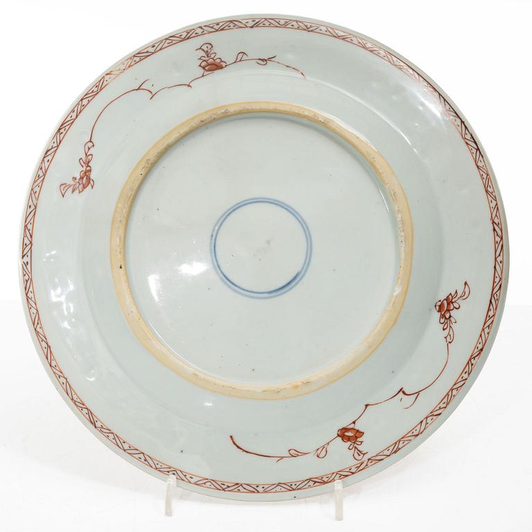 Seven plates, China, Qing Dynasty, Qianlong, 1736-95.