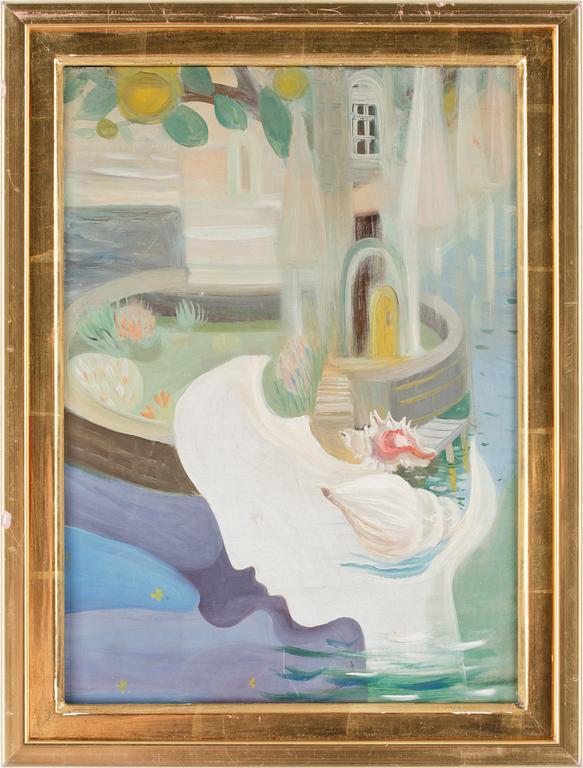 ANNA-LISA THOMSON, olja på pannå, sign o dat a tergo 1946.