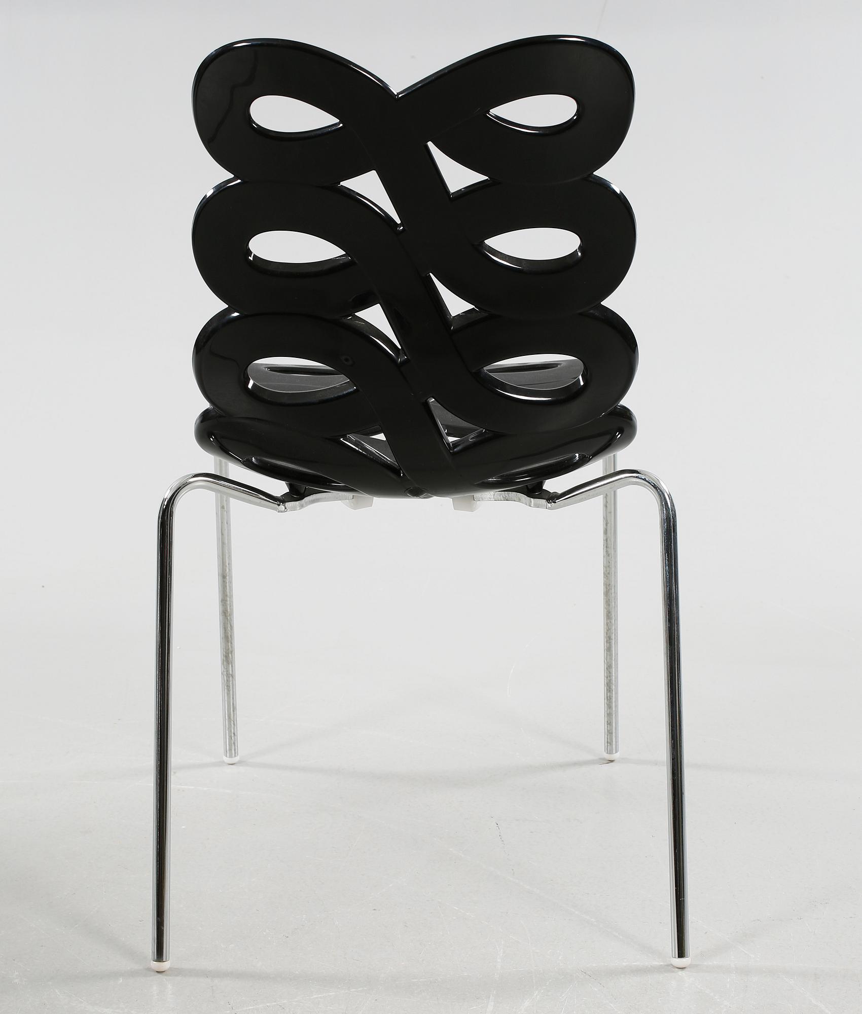 Four late 20th century "Diva" chairs designed by Gino Carollo for Ciacci Kreaty.