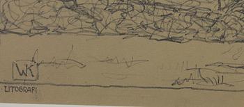 Wilhelm Kåge, Winter Landscape and Building.