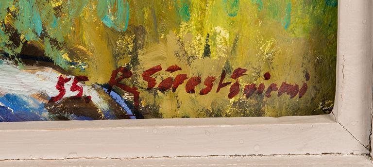 REIDAR SÄRESTÖNIEMI, oil on board, signed and dated -55.