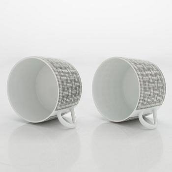 Hermès, koppar med fat, ett par, " Mosaique au 24".