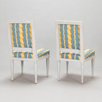 Two early 19th century late Gustavian chairs.