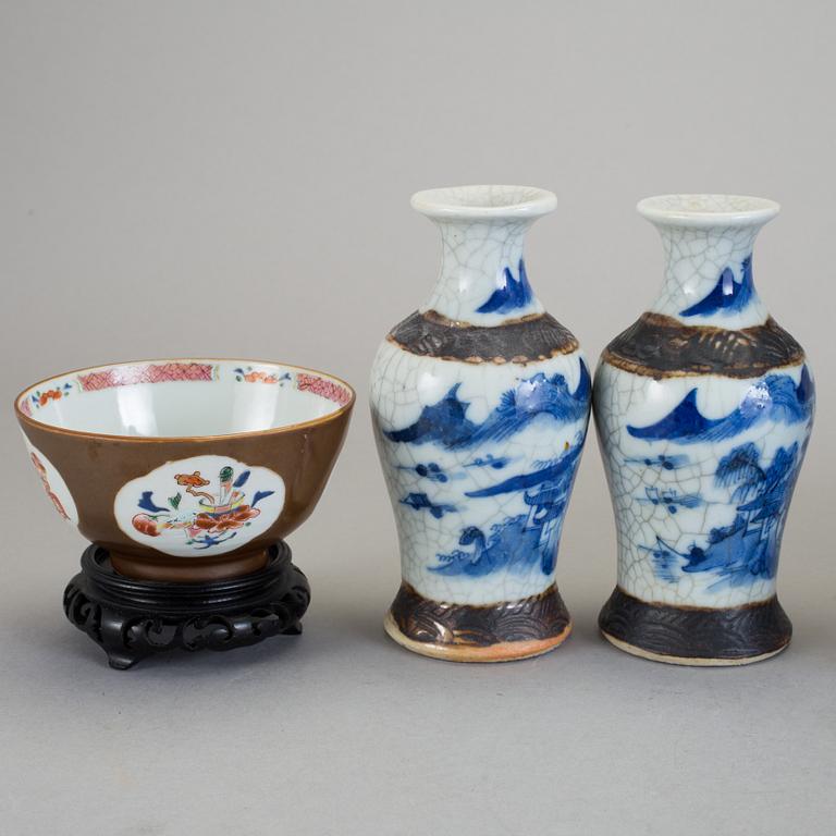 PARTI PORSLIN, 8 delar, porslin, Kina, 17-/18-/1900-tal.