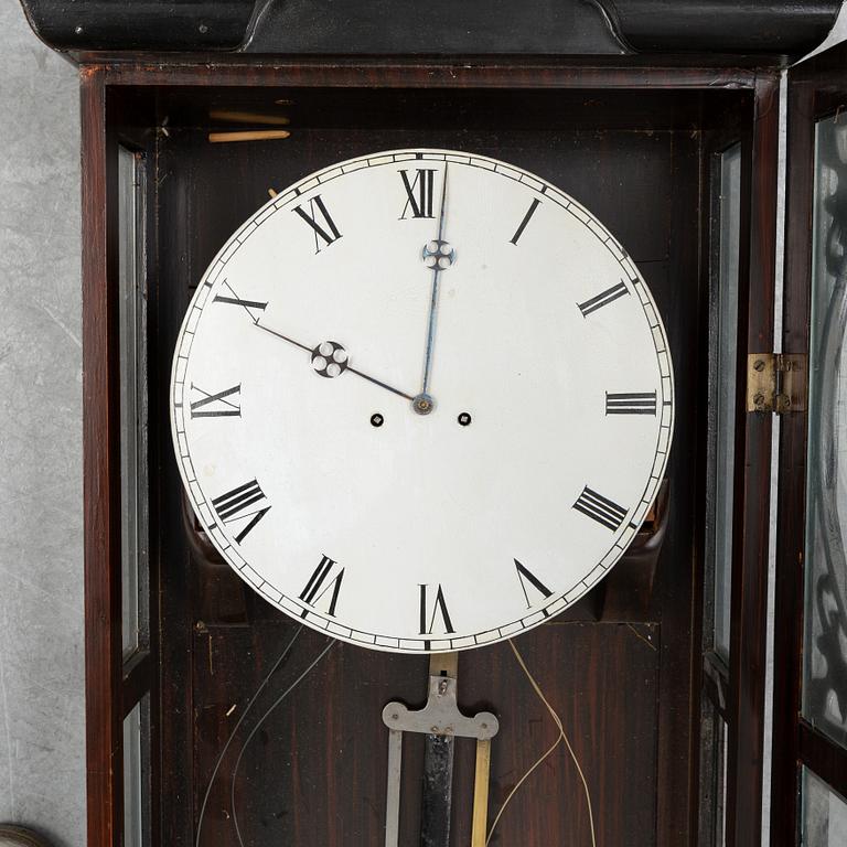 Wall clock, late 19th-century.