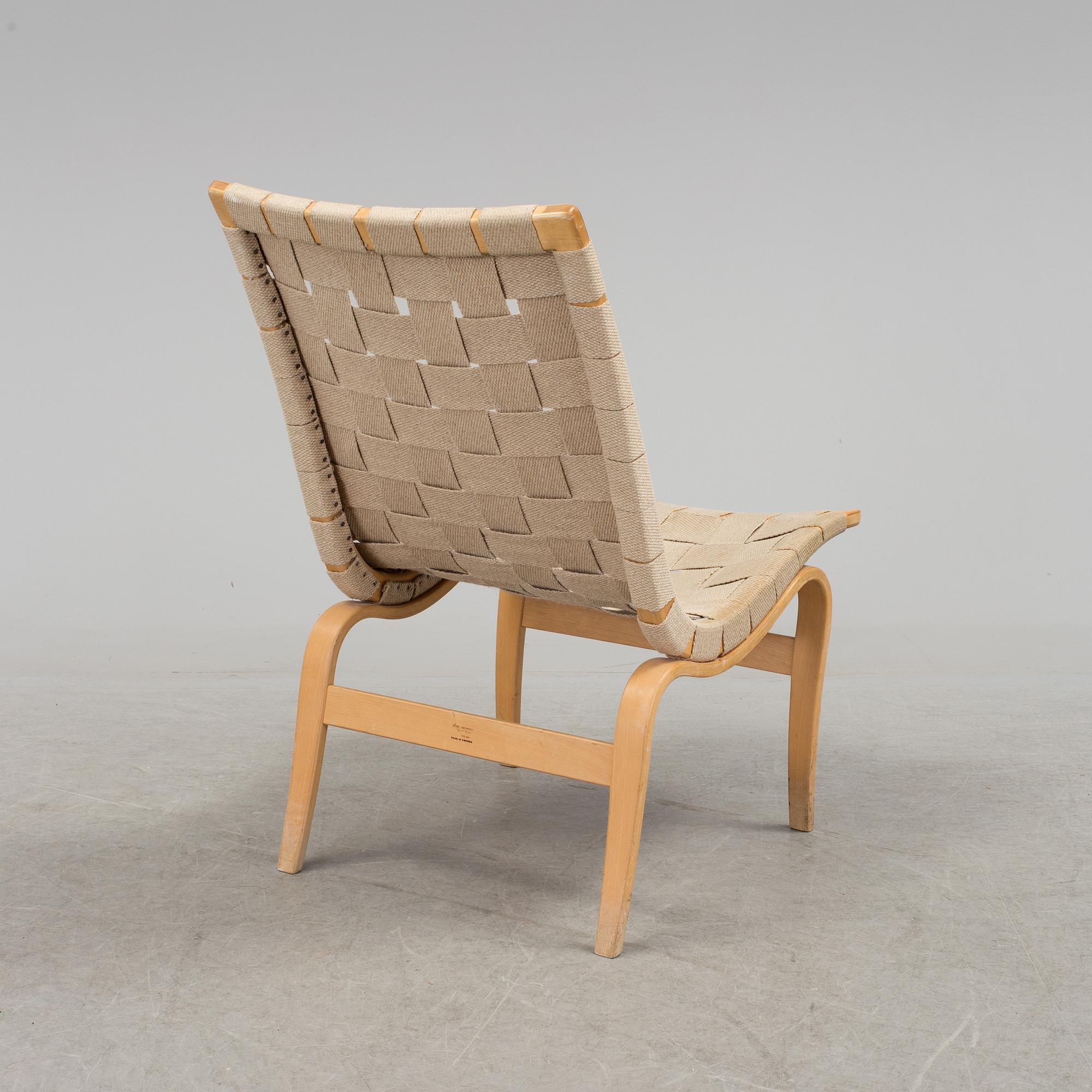 An 'Eva' easy chair by Bruno Mathsson, DUX, second half of the 20th century.