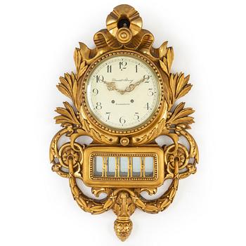 A gustavian style wall clock, 19th / 20th century.