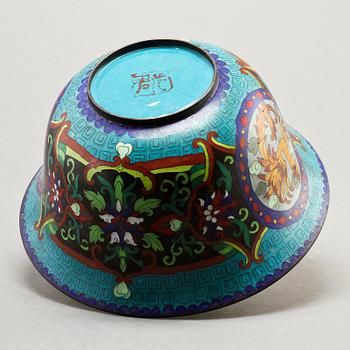 SKÅL, cloisonne, Kina, sekelskiftet 1900.