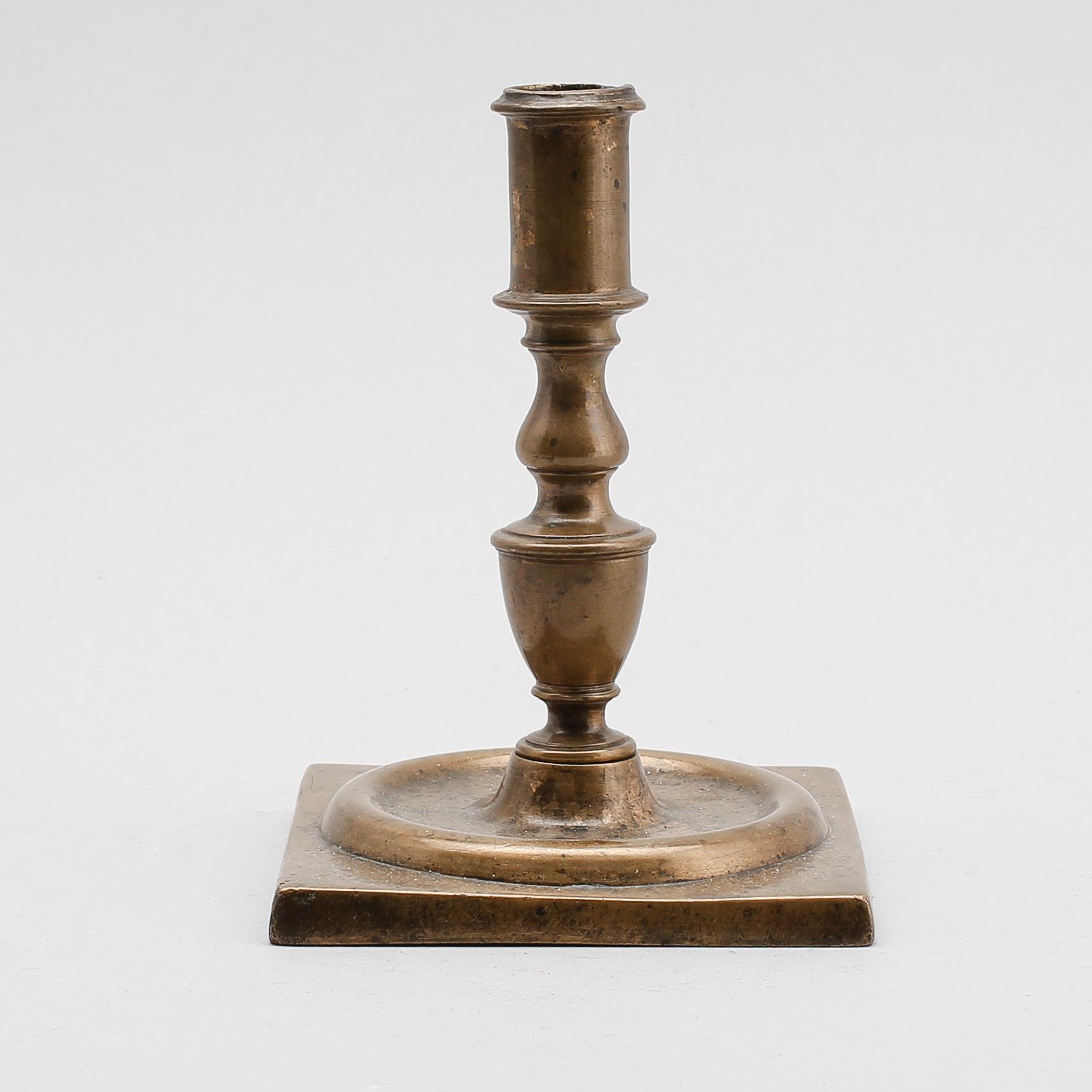 LJUSSTAKE, brons, barock, 1600-/1700-tal.