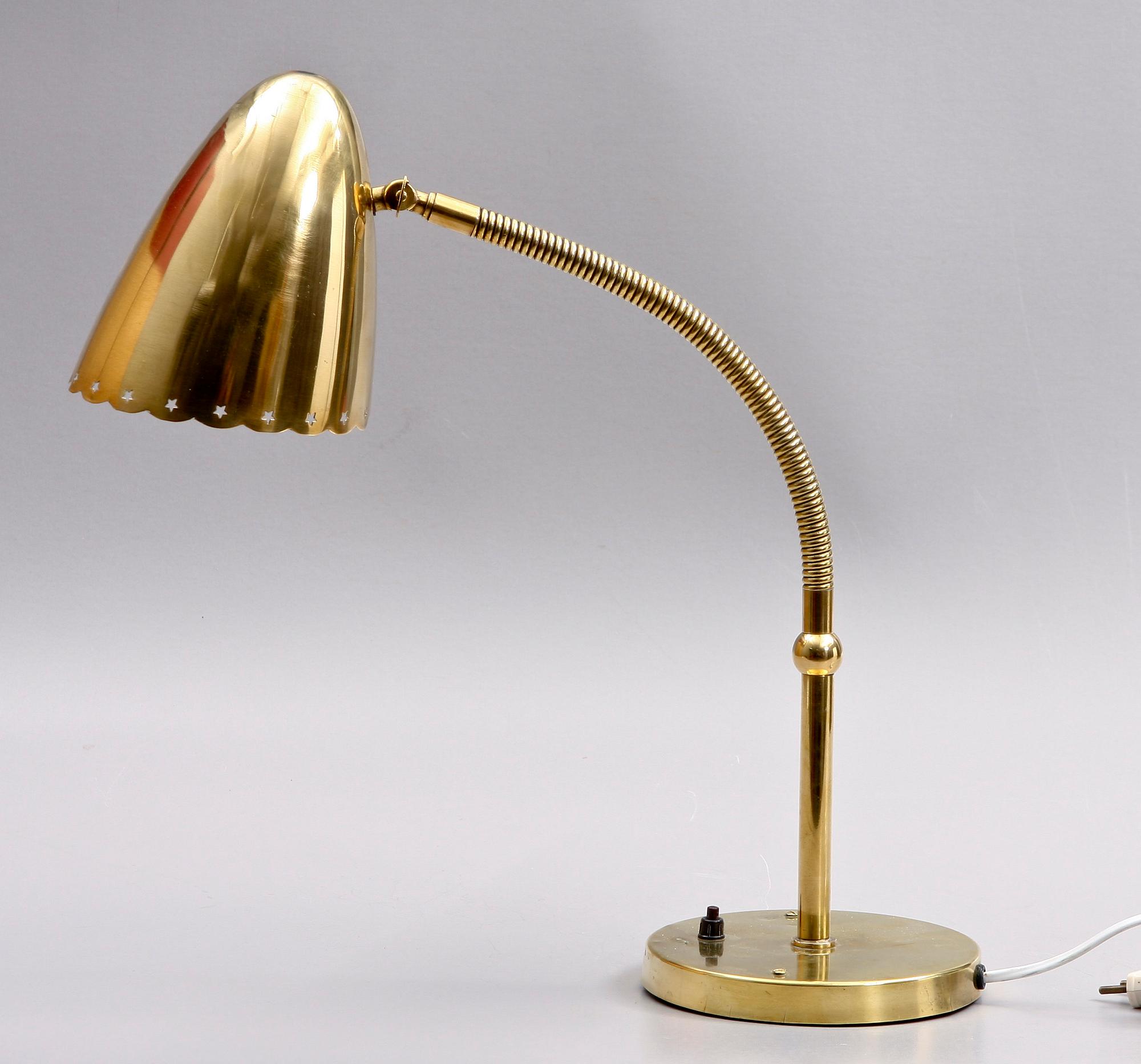 BORDSLAMPA, 1900-talets andra hälft.