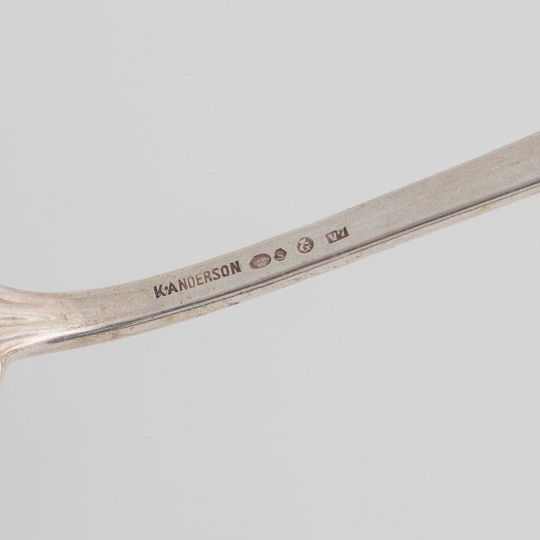 A Silver Cutlery, import mark of K Anderson, Stockholm and Gothenburg, some 1923 (85 pieces).