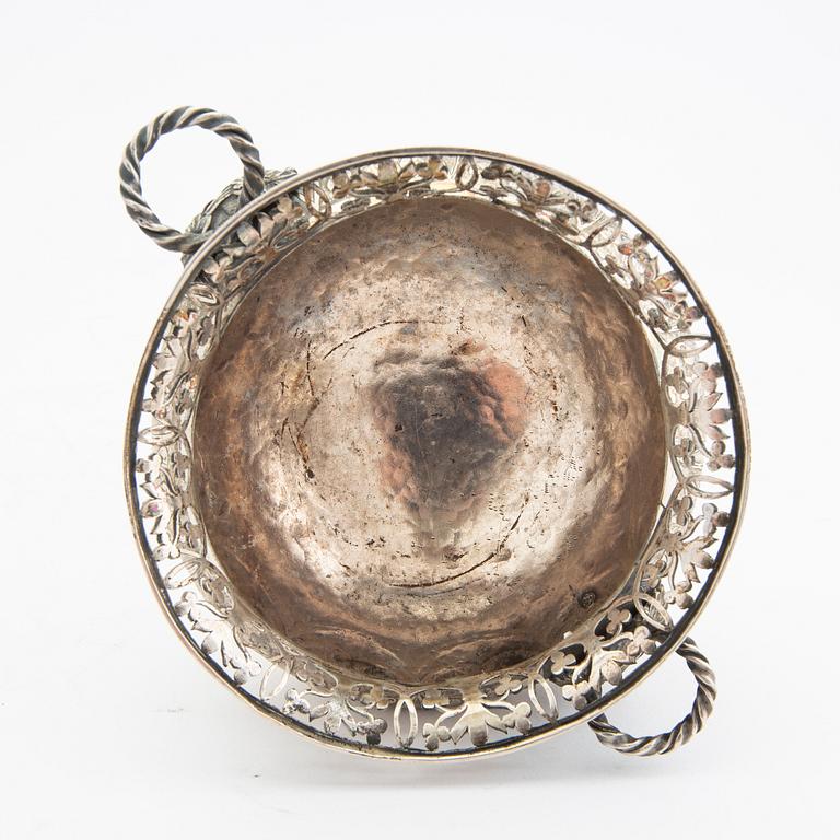 Skål på fot silver 18/1900-tal.