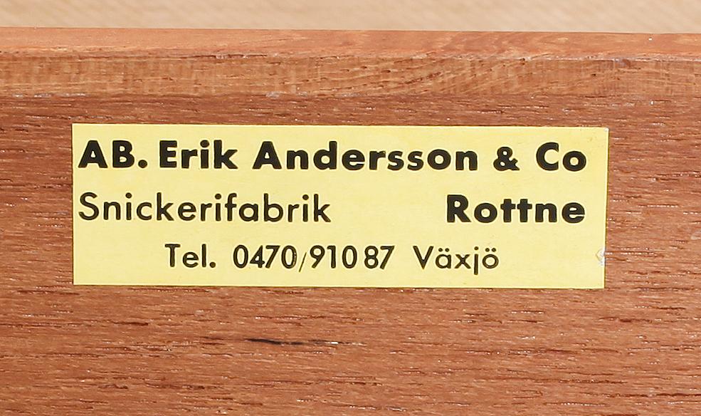 SÄNGBORD, ett par, Erik Anderson, 1950-60-tal.