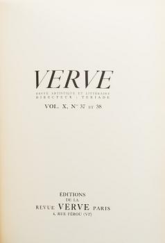 MARC CHAGALL, bok, "Dessins pour la bible", Verve vol X, no 37-38. Paris 1960.