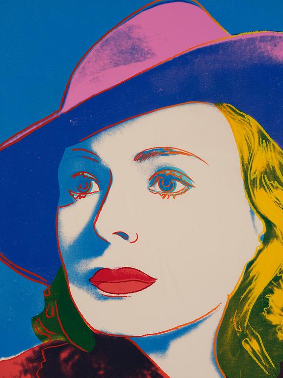 Andy Warhol, "With Hat", from: "Ingrid Bergman".