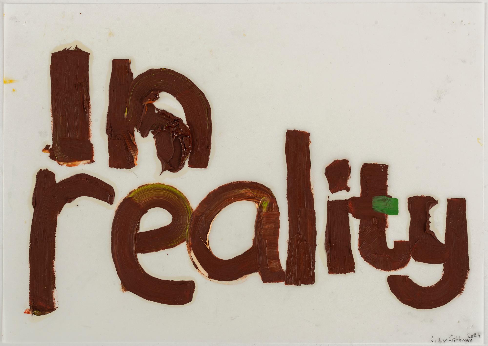LUKAS GÖTHMAN, acrulic on palstic film, signed and dated 2004.