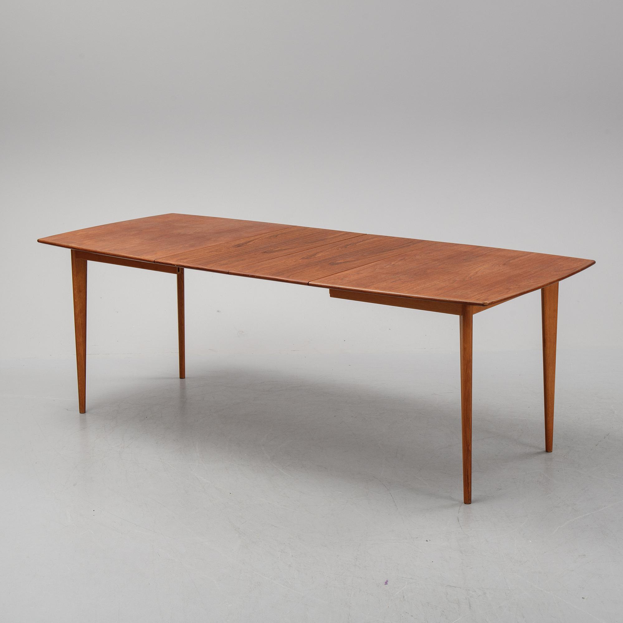 A 1950's/60's teak dining table from Jo Carlson, Vetlanda.