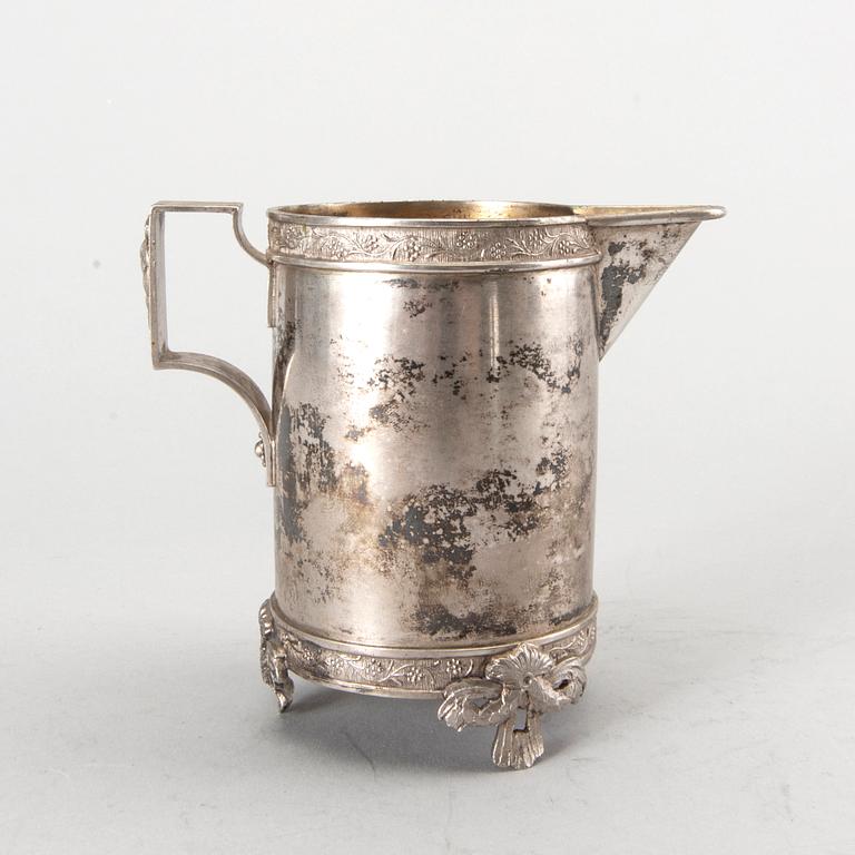 KAFFESERVIS, 3 delar, silver, Lars Dahlberg, Kristianstad, 1905.