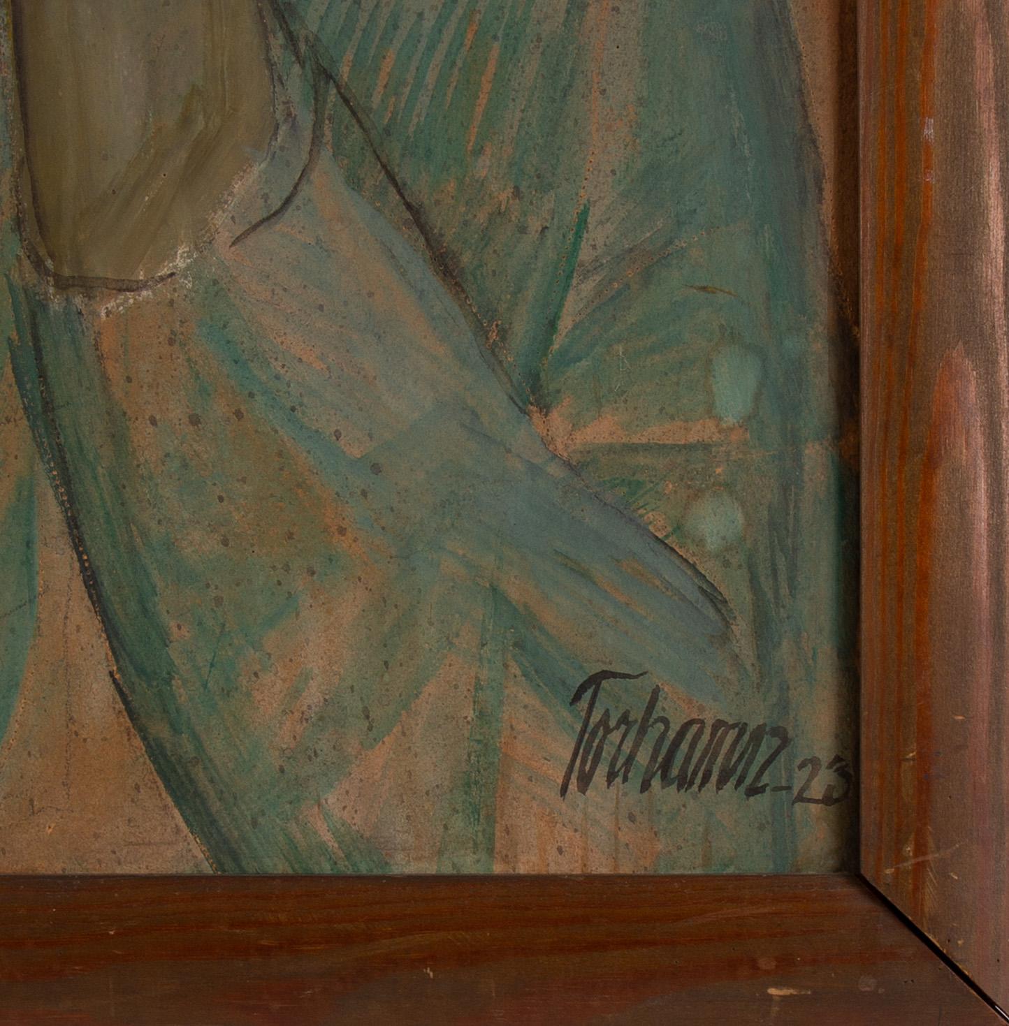 GUNNAR TORHAMN, mixed media on paper/canvas, signed.