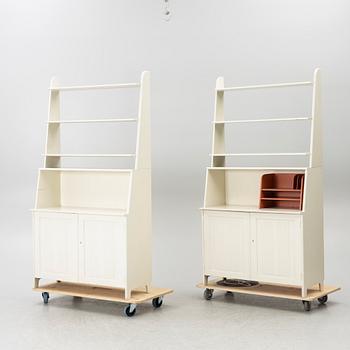 Carl Malmsten, bookcases, a pair, "Vardags", mid/second half of the 20th century.