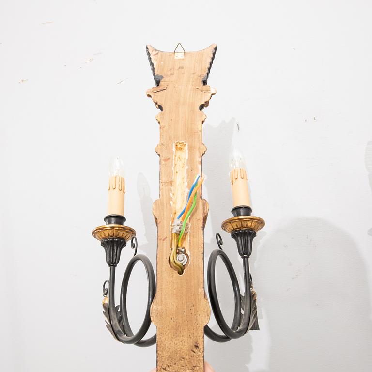 Vägglampor, ett par, Empire-stil, 1900-tal.