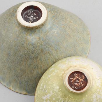 PARTI KERAMIK, 4 delar, C.H. Stålhane och Gunnar Nylund, Rörstrand, 1900-talets andra hälft.