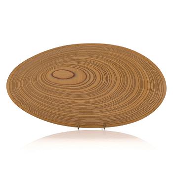 Tapio Wirkkala, A plywood dish signed TW.