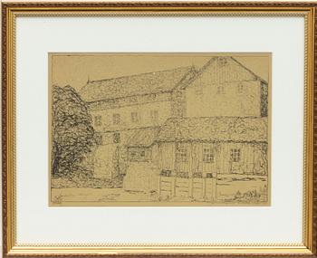 Wilhelm Kåge, Winter Landscape and Building.