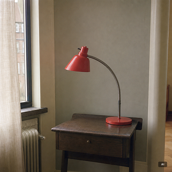 Harald Notini, bordslampa, modell A 15027, Arvid Böhlmarks Lampfabrik, Stockholm, 1930-tal.