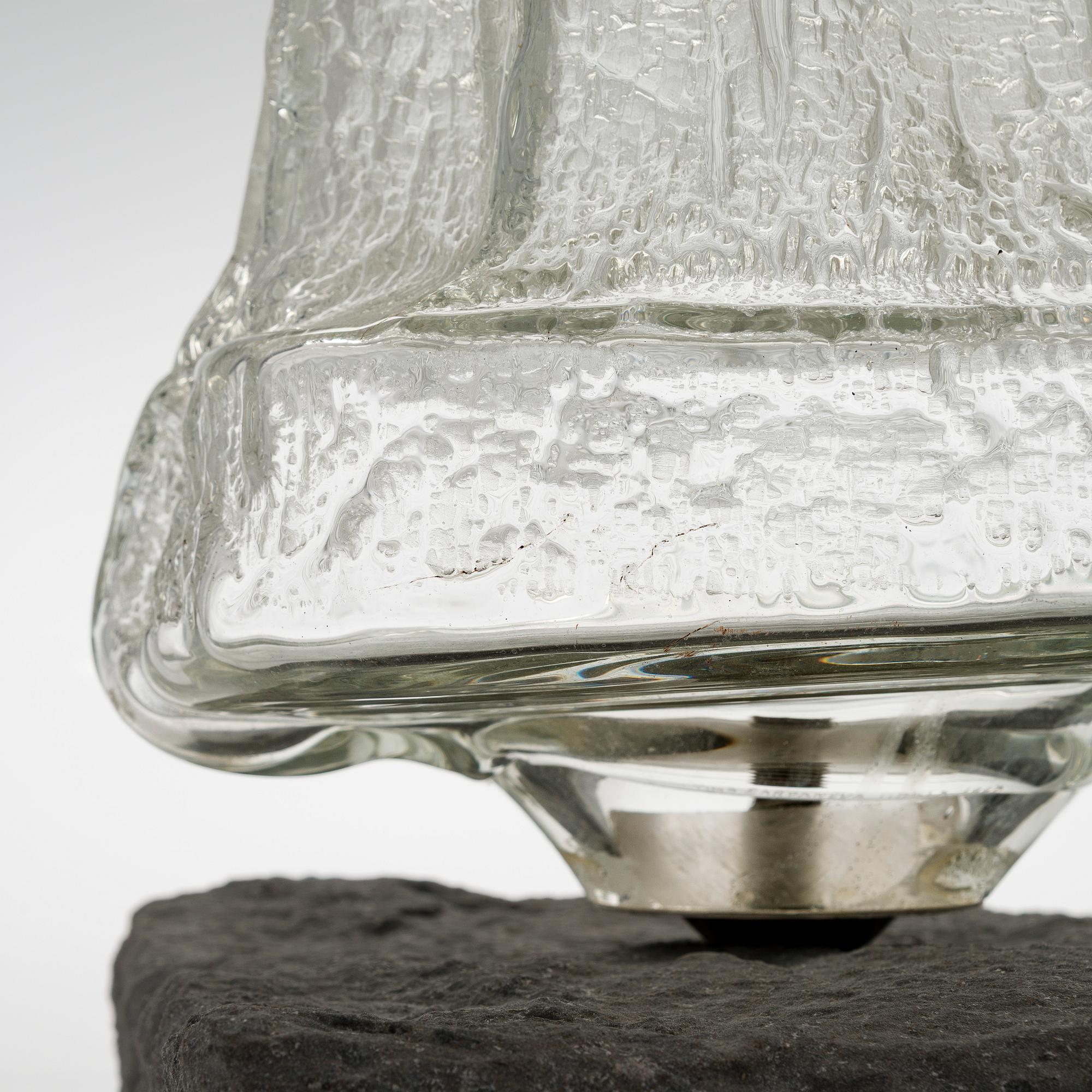 Timo Sarpaneva, veistos, "Ahtojää", signeerattu Timo Sarpaneva Iittala 1967.