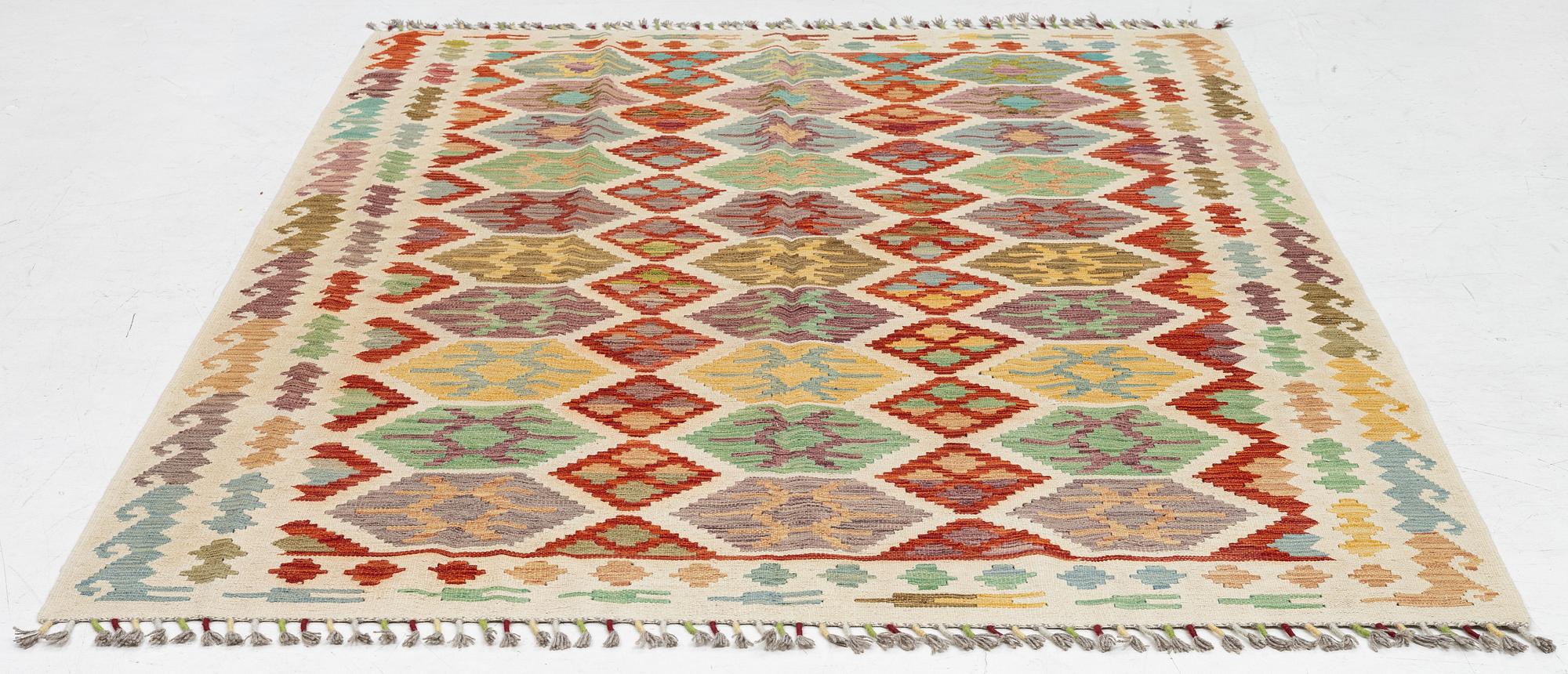 Kelim, modern, ca 240 x 170 cm.