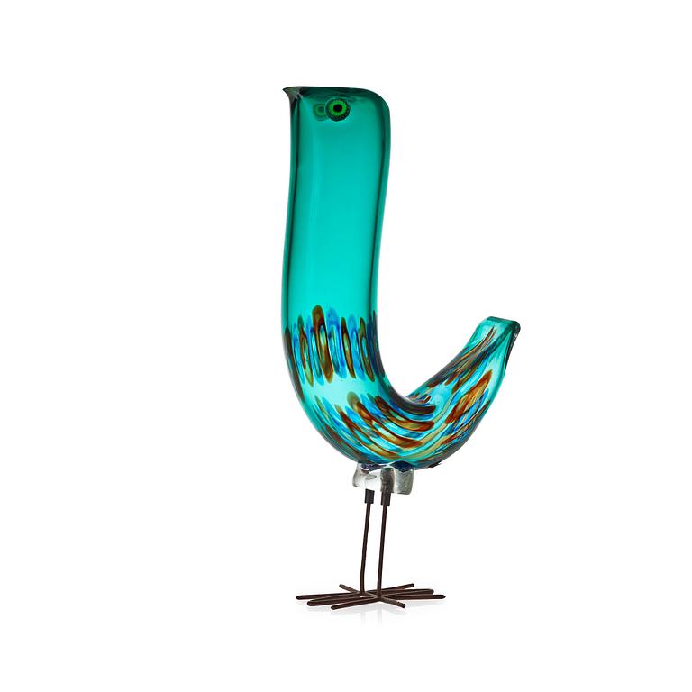 An Alessandro Pianon 'Pulcino' glass bird, Vistosi, Italy 1960's.