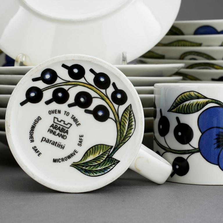 SERVIS, 26 delar, porslin, "Paratiisi", Birger Kaipiainen, Arabia.