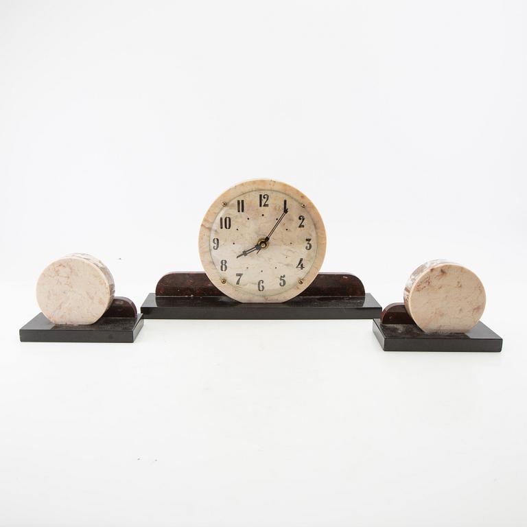 Table garniture 3 dlr Art Deco first half of the 20th century.