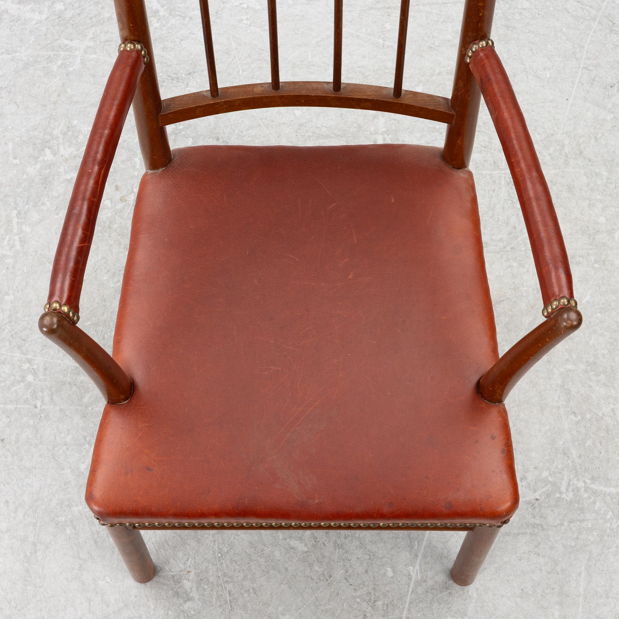 Josef Frank, karmstol, modell 652, Firma Svenskt Tenn.