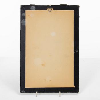 Manuskriptsidor/målningar, tre stycken, Persien/Iran, sen Qajardynasti / 1900-talets första del.