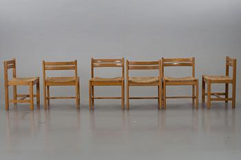 A SET OF 6 "ASSEBO" CHAIRS BY BÖRGE MOGENSEN.