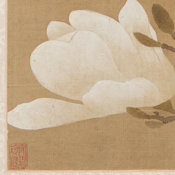 An album with 12 paintings by Qing dynasty artists, circa 1900. Attributed to Zhang Jian, Shou Ping, Yang Jin, after.