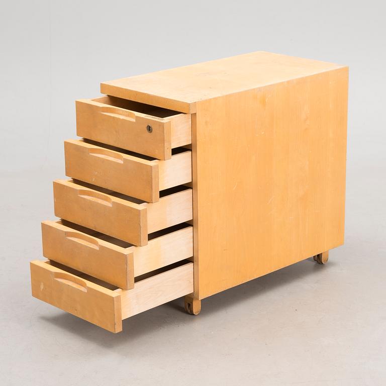 A mid 20th century 'B96' drawer unit for Artek, Finland.