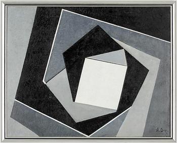 OKÄND KONSTNÄR, olja på duk, monogramsignerad A.O-n, 1900-talets andra hälft.