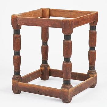 A Swedish baroque table base, circa 1700.